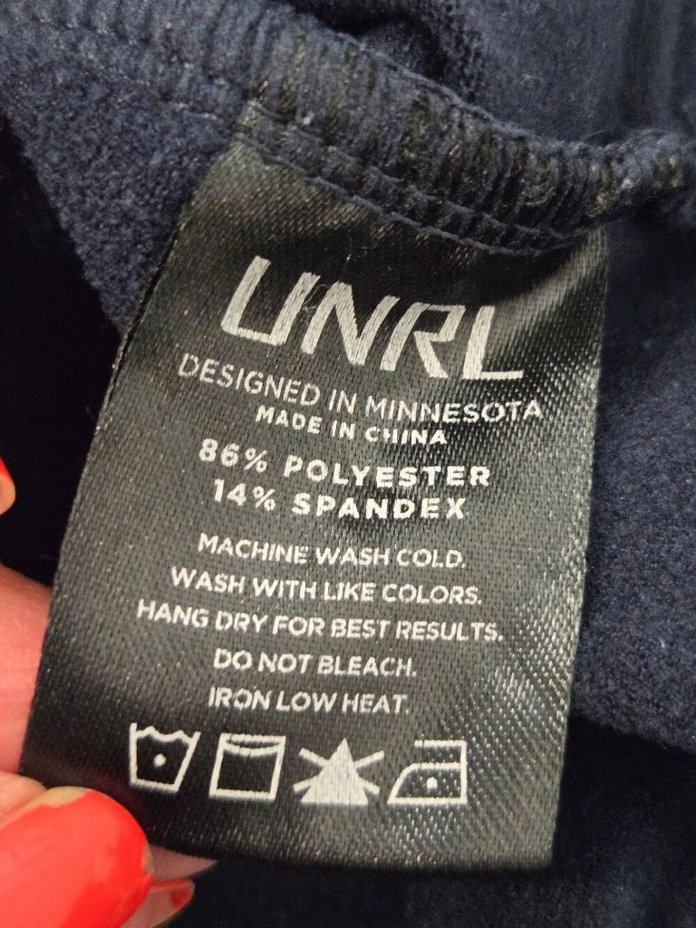 UNRL Youth Size L Crossover Hoodie II Pullover Midweight Sweatshirt Navy - Picture 8 of 10